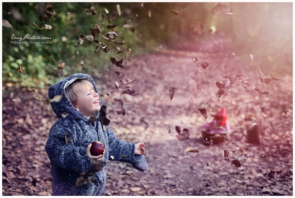 photographie enfant automne